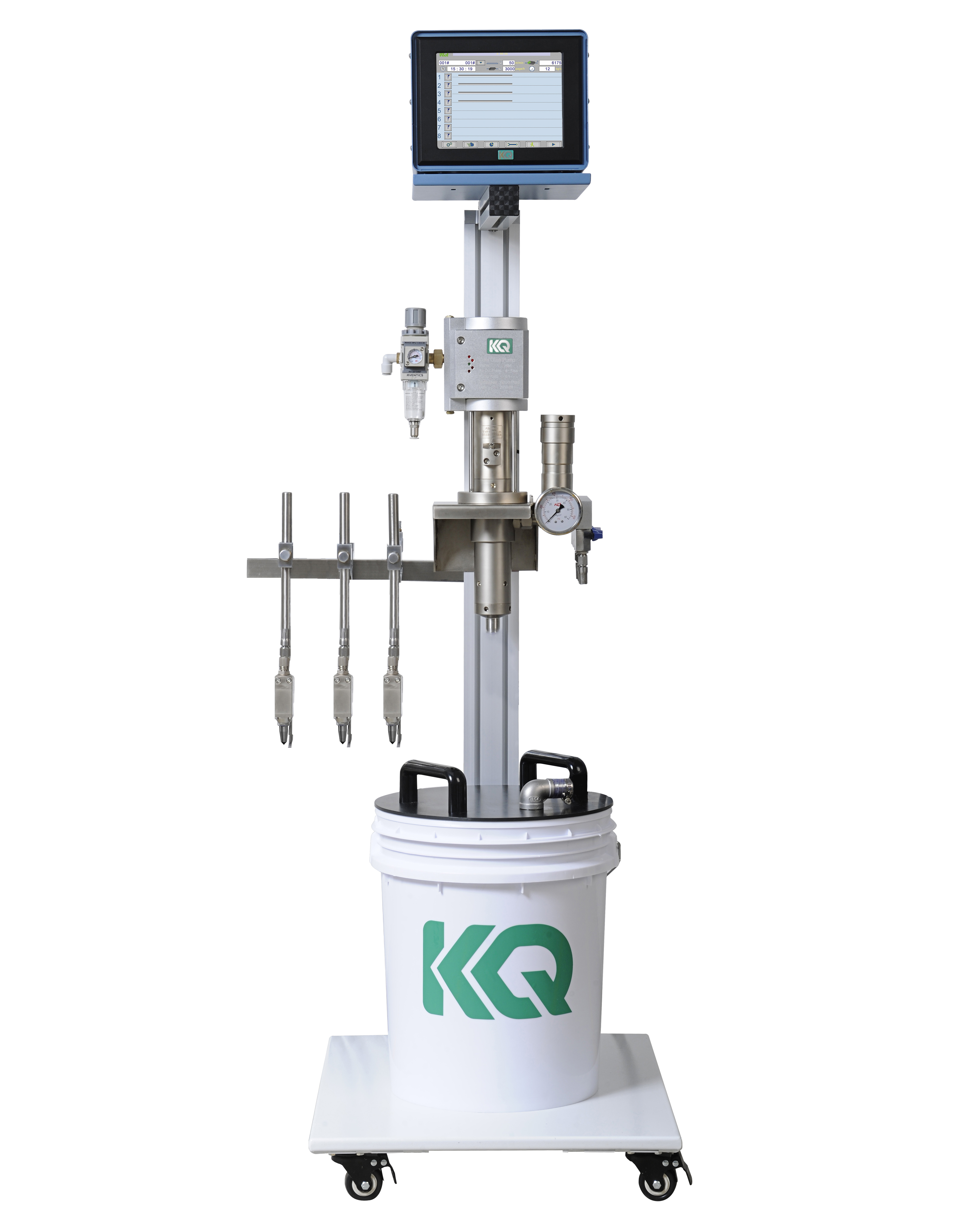 喷胶 机 四 控 三 枪 正面